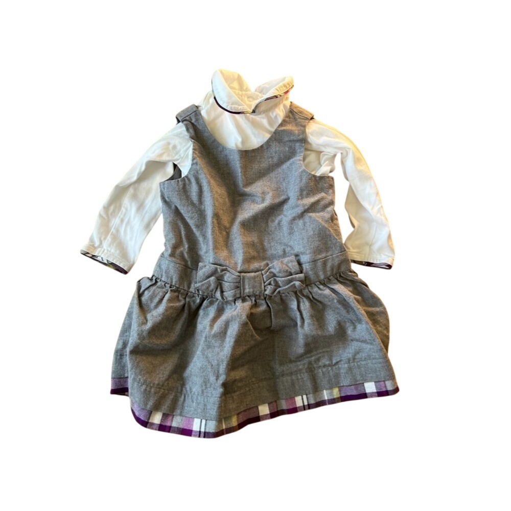 Janie and Jack collared shirt and jumper matching set